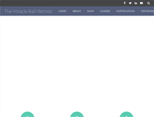 Tablet Screenshot of miracleballmethod.com